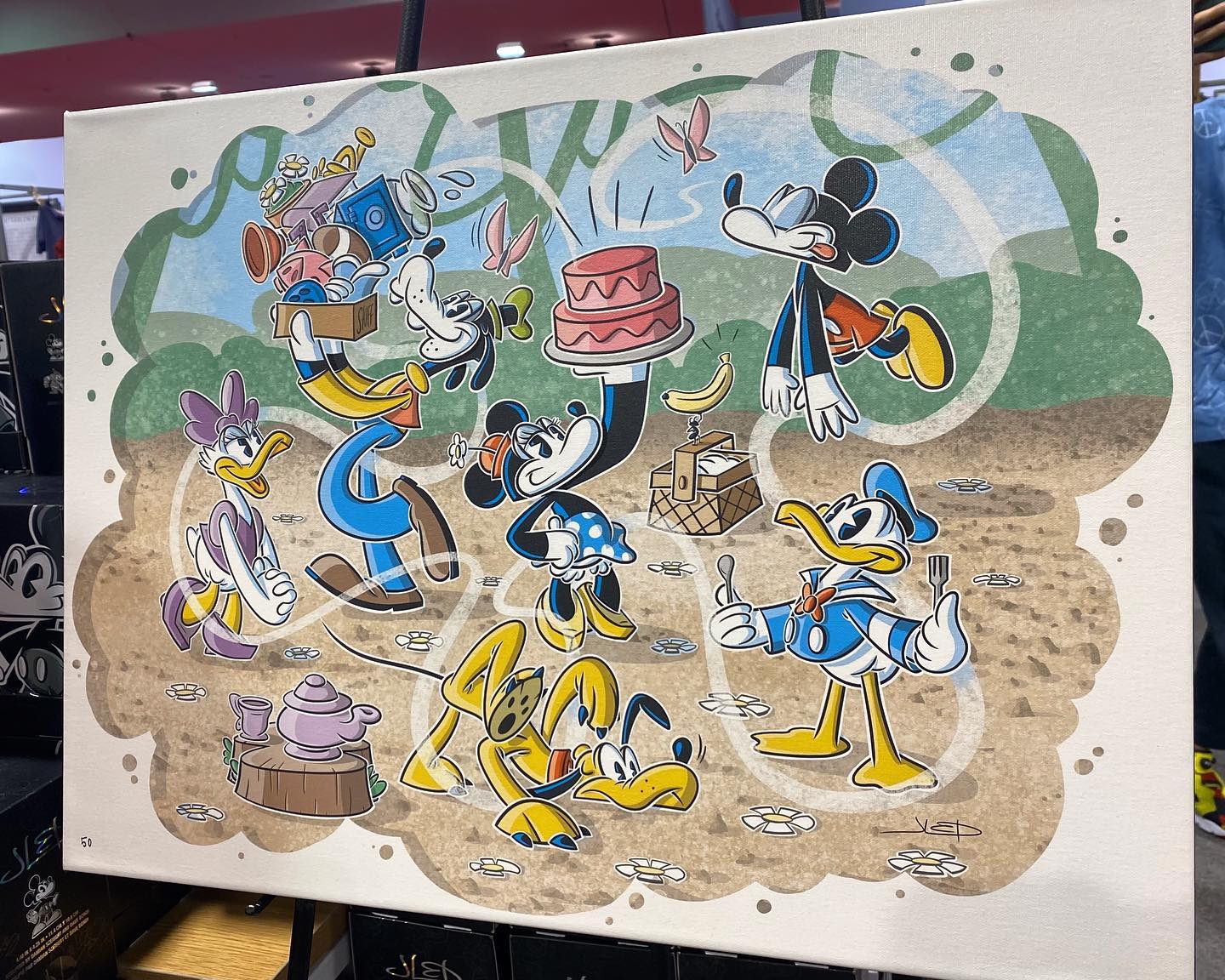 Greaser Mickey art by David Flores at The Outsiders House Museum