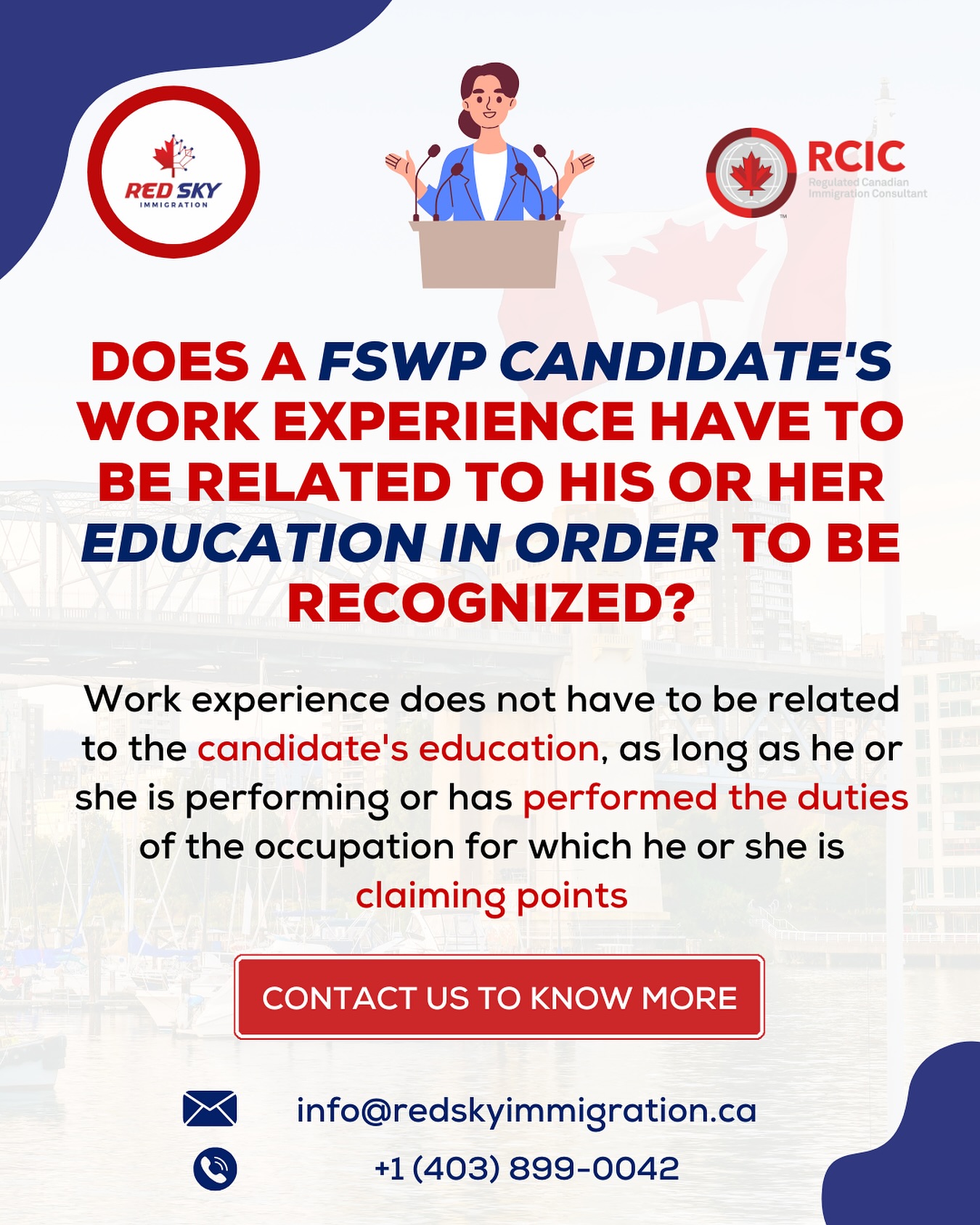 Red - Did you know? Your work experience doesn’t need to match your ...