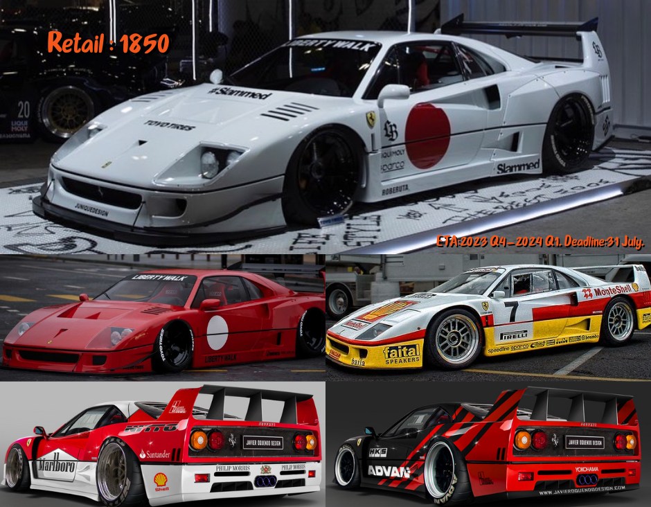 Fuelme 1:64 F40 pilot model details
