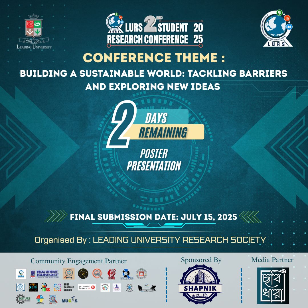 Leading University Research Society - LURS | ⏳ Only 2 days remaining ...