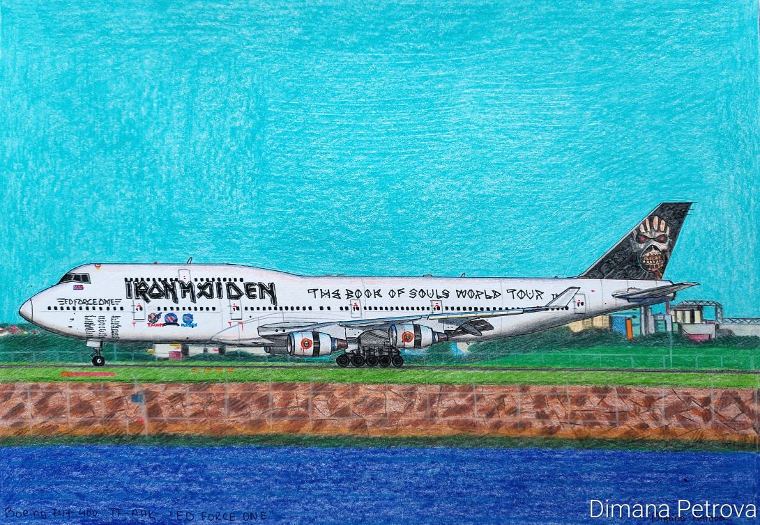 ✈️ “Ed Force One — a Boeing queen of the sky, carrying Maiden's