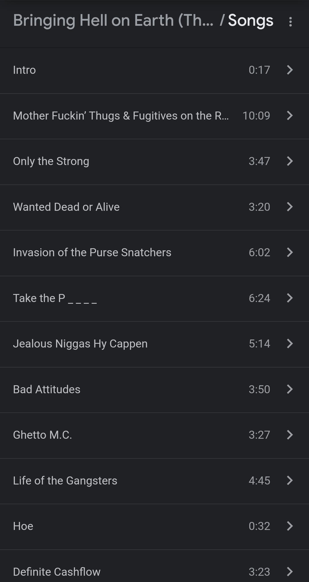 Too Much Trouble's 1992 album on Rap-A-Lot Records