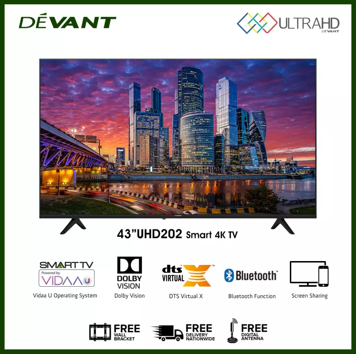 Devant - DEVANT 43-inch 43UHD202 Smart 4K TV with Free Wall Bracket ...