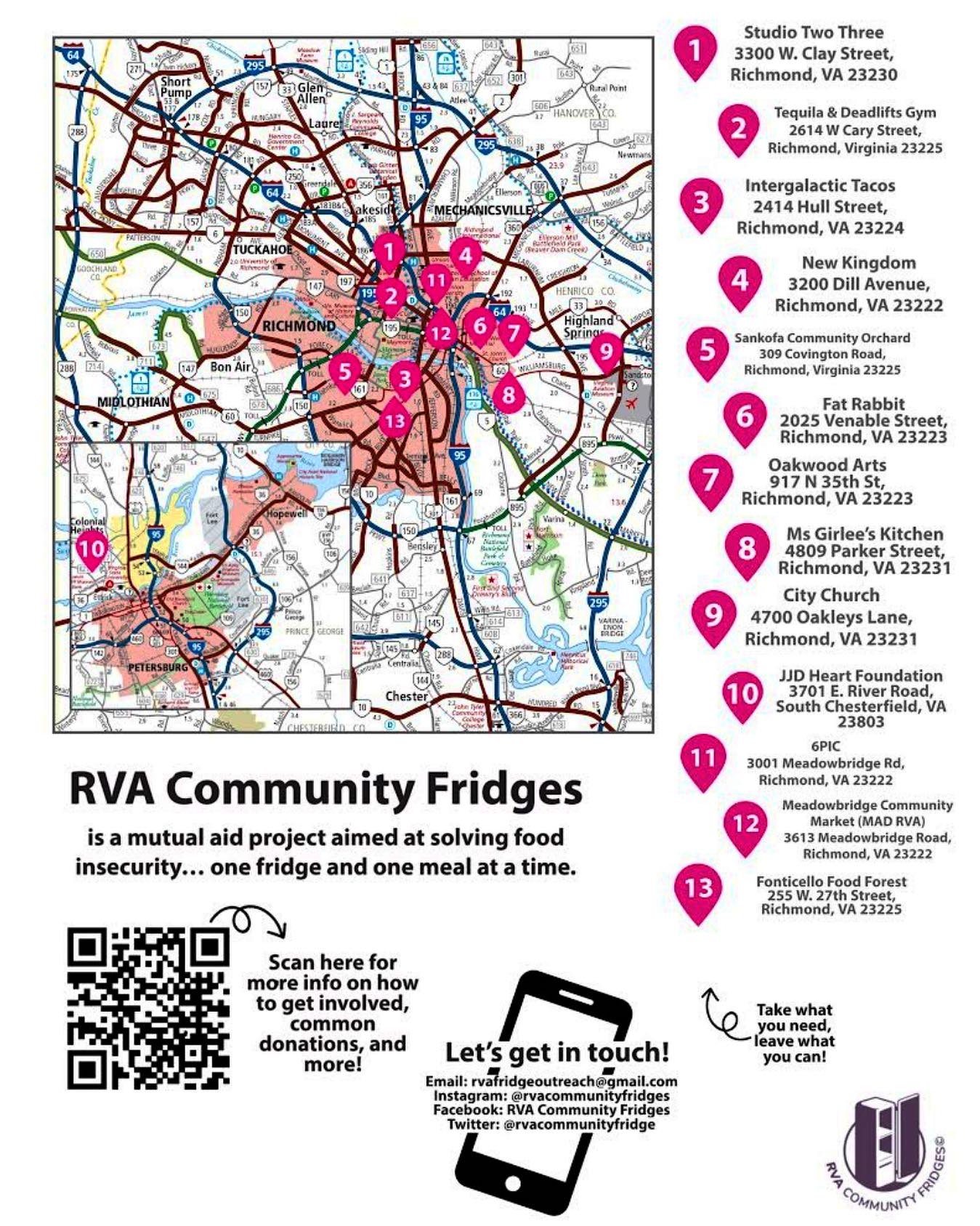 🤩 WE GOT A NEW MAP📍🗺️🤩 . Courtesy... - RVA Community Fridges | Facebook