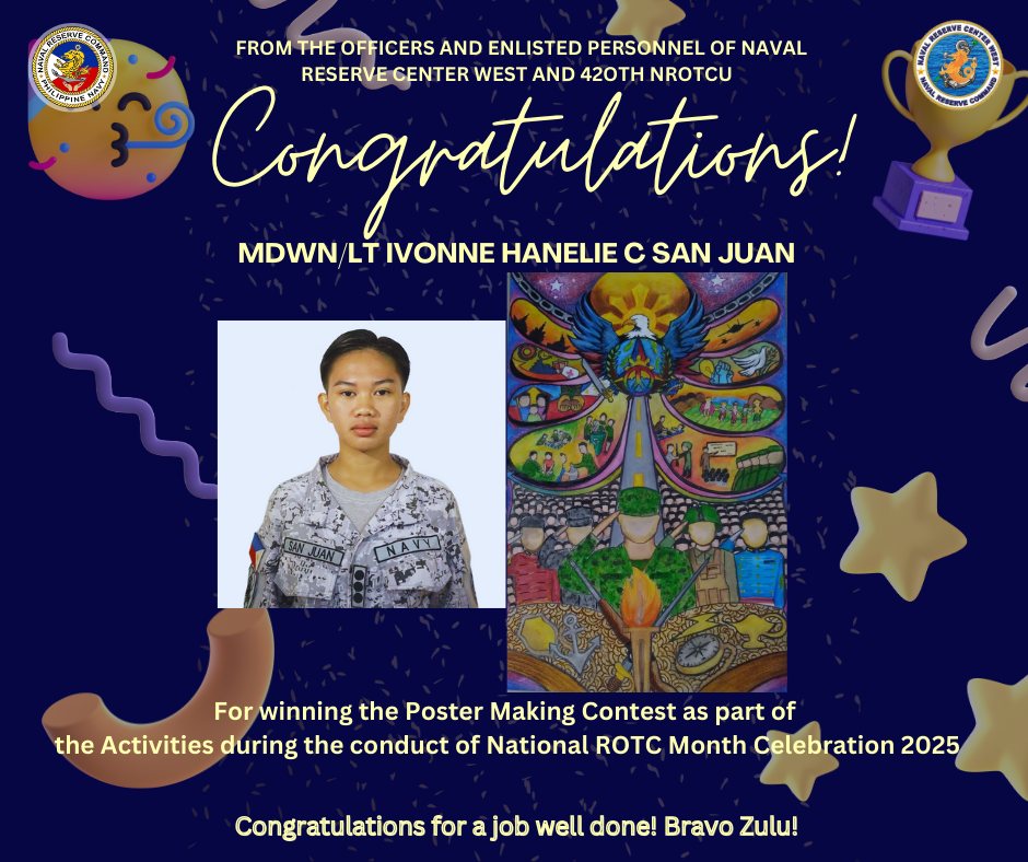420th - LOOK || MDWN/LT IVONNE HANELIE C. SAN JUAN wins 1st Place ...