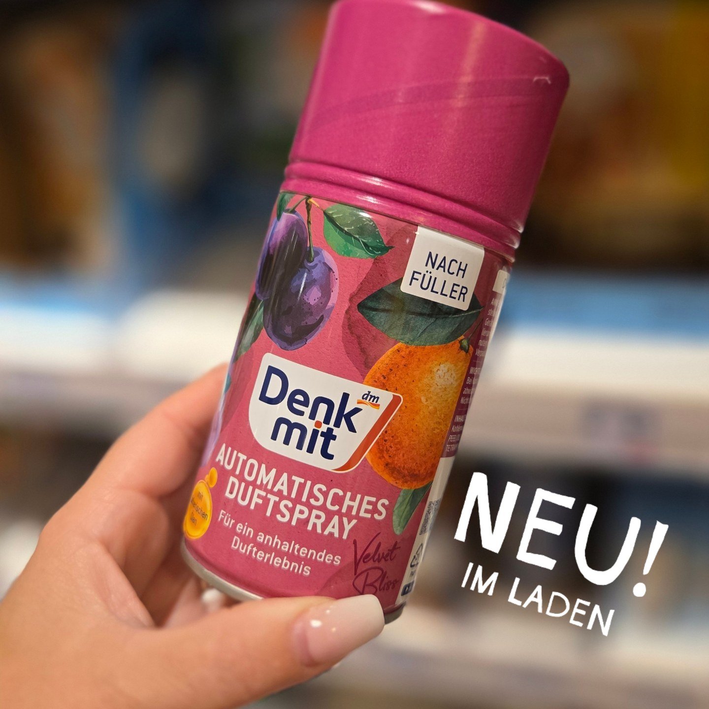Denk mit! Duftspray Velvet Bliss ♡ [Werbung ohne Auftrag] @dm_deutschland #neuheiten #neueprodukte #shoppingliebe #shoppingtipp #duftspray #raumspray