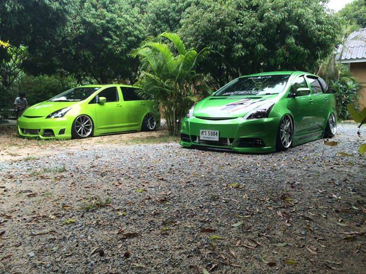 White Vip Ride Modified Toyota Wish