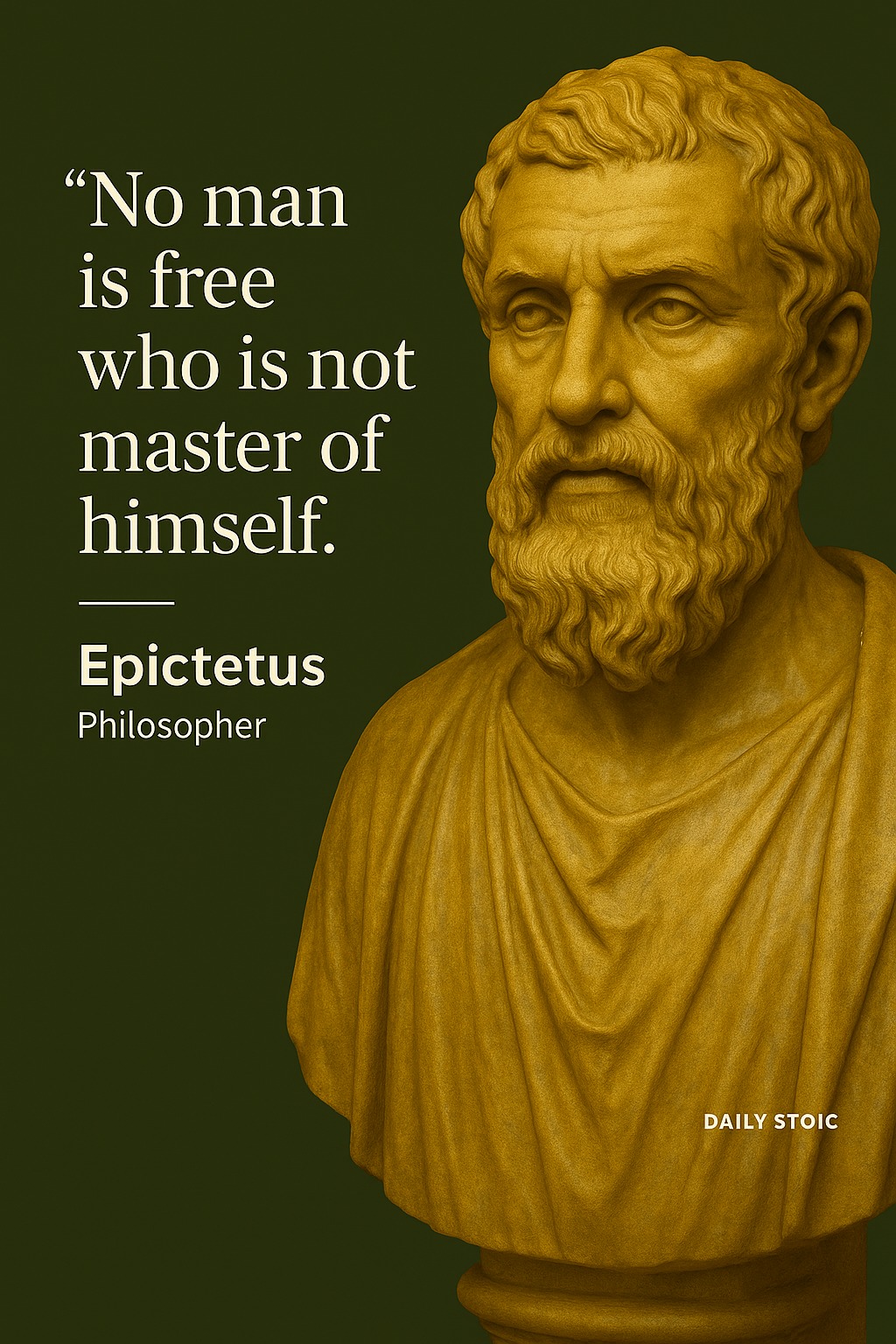 🛡️ “No man is free who is not master... - Historical Diaries | Facebook