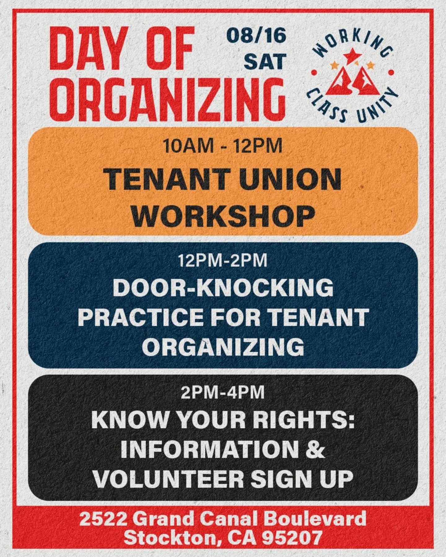 Working Class Unity | Stockton CA