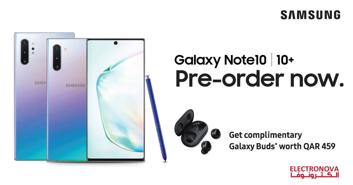Samsung Galaxy Note 10 Pre-Order with... - Electronova Qatar
