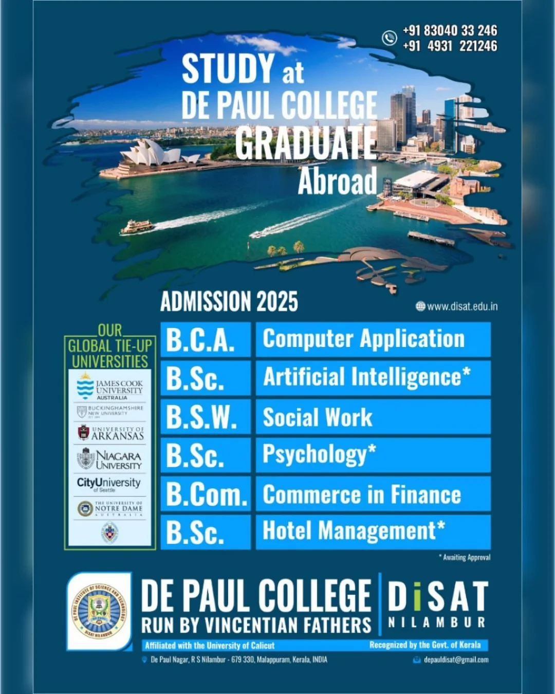 De Paul Institute of Science and Technology - DISAT Nilambur | Nilambur