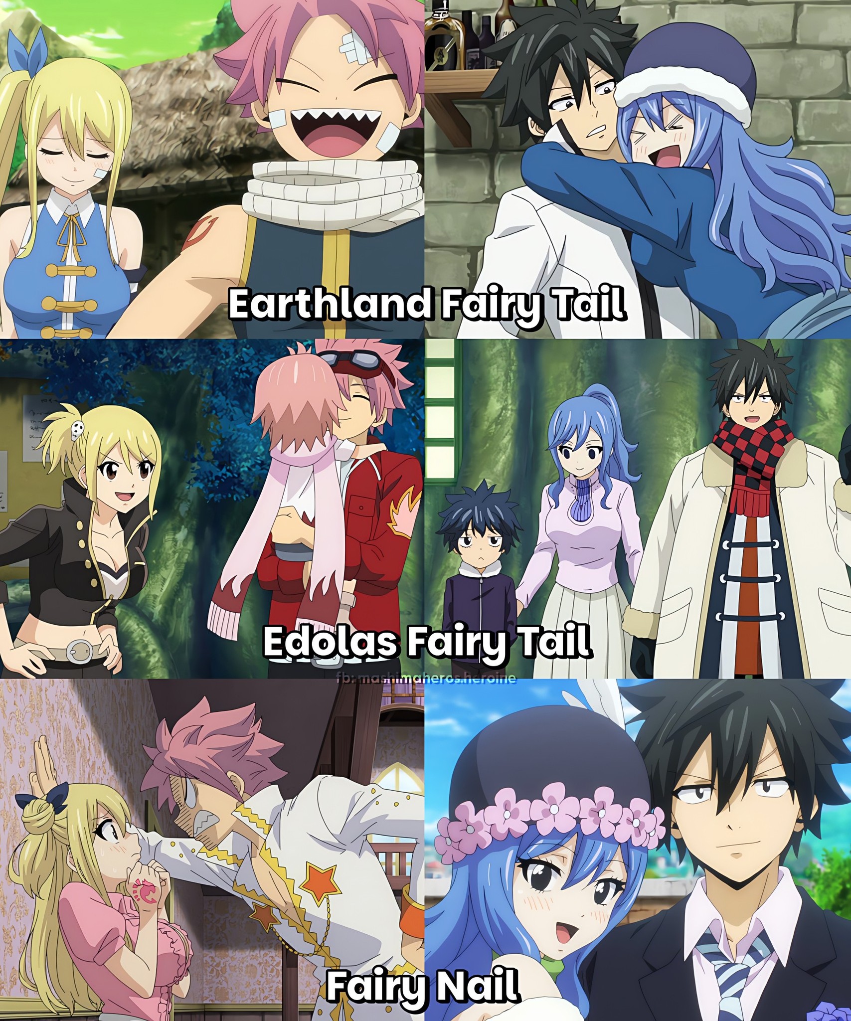 Hiro - Nalu and Gruvia, with their other Parallel World Version # ...
