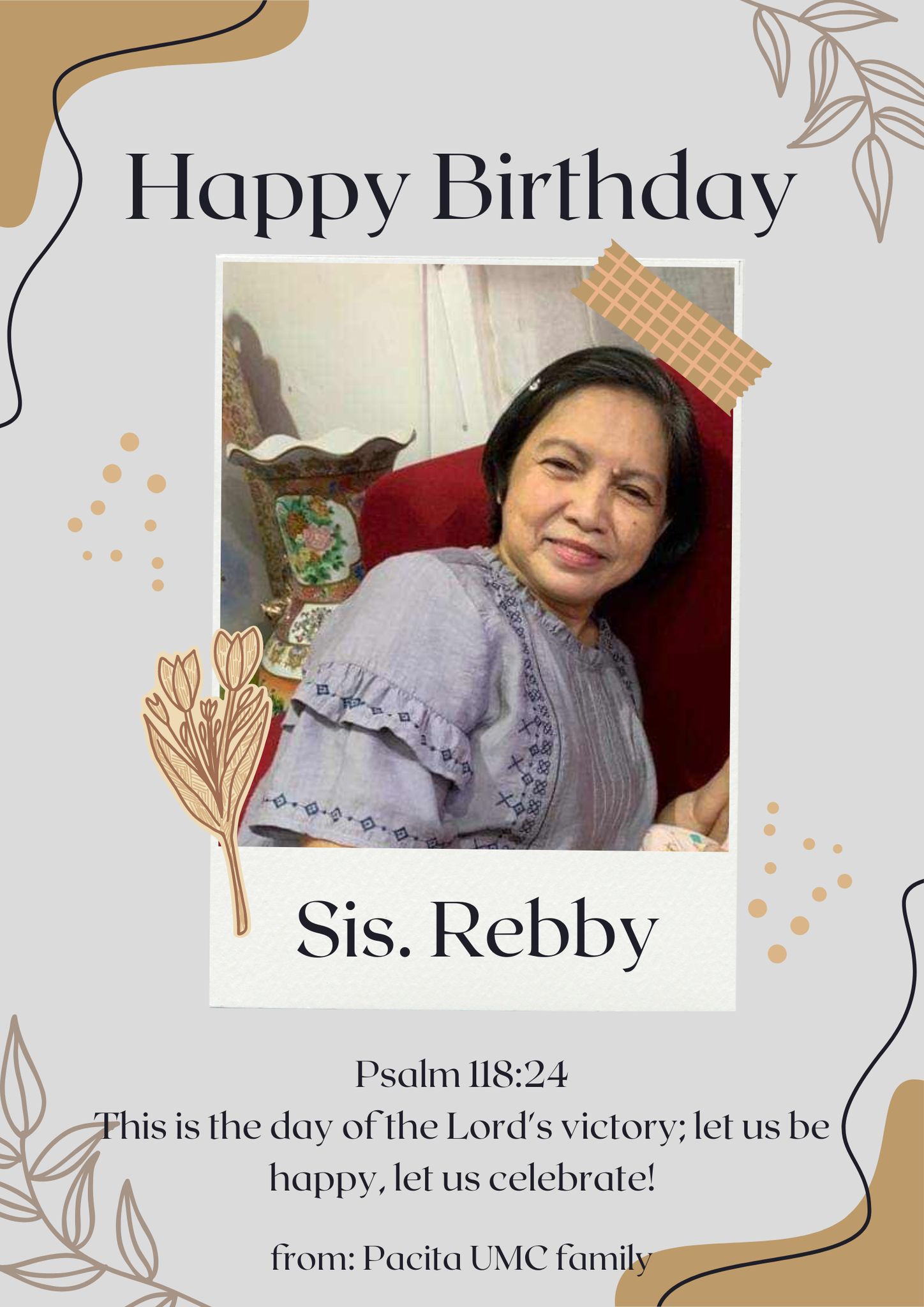 Happy Birthday Sis. Rebby... - Pacita United Methodist Church | Facebook