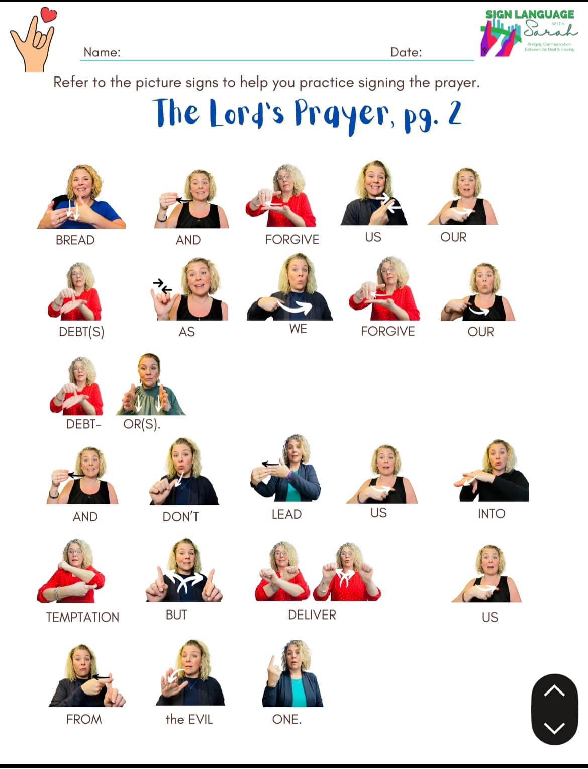 Sign Language with Sarah