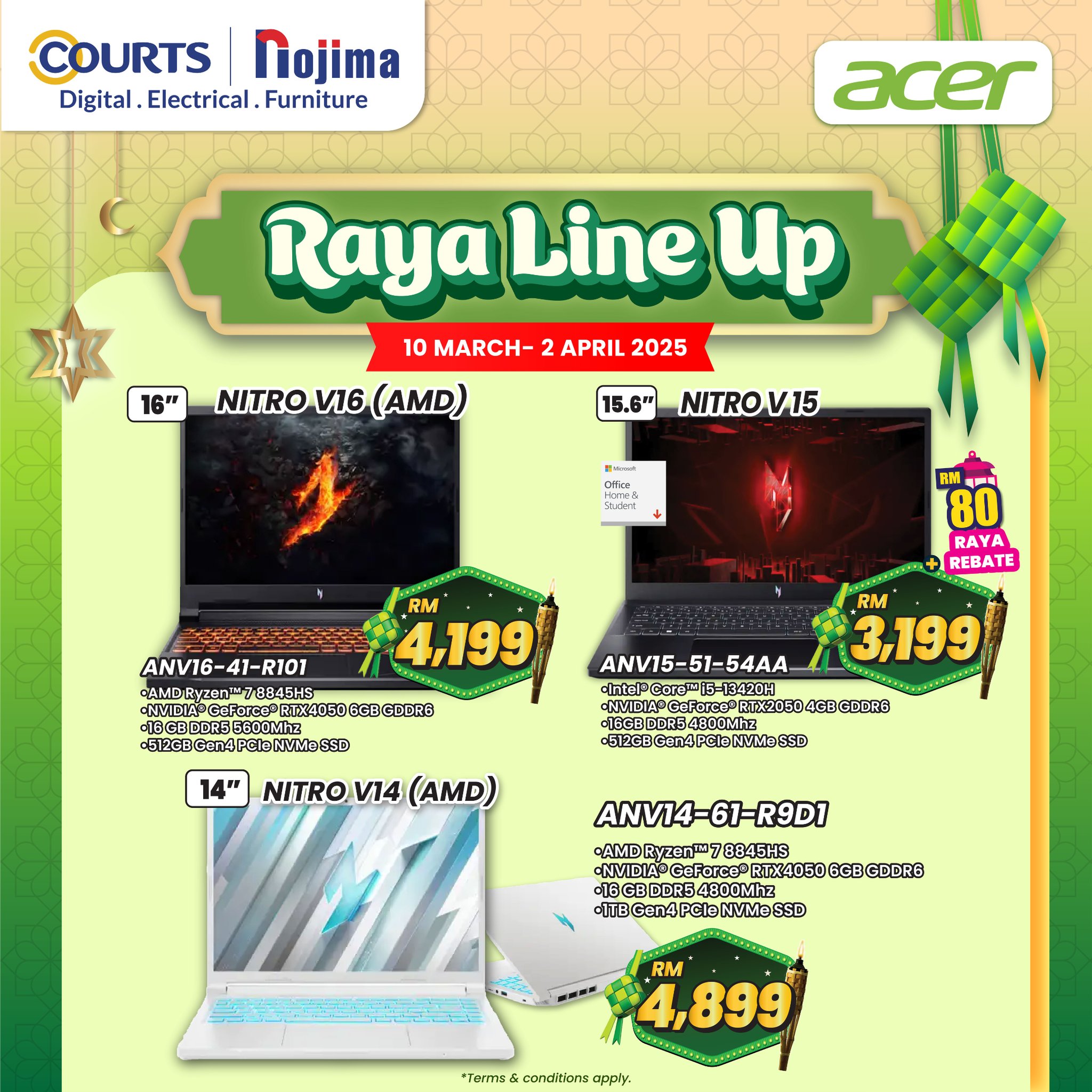 Nojima - 🎉 Gear up for an epic Raya with the Acer Raya Line Up at ...