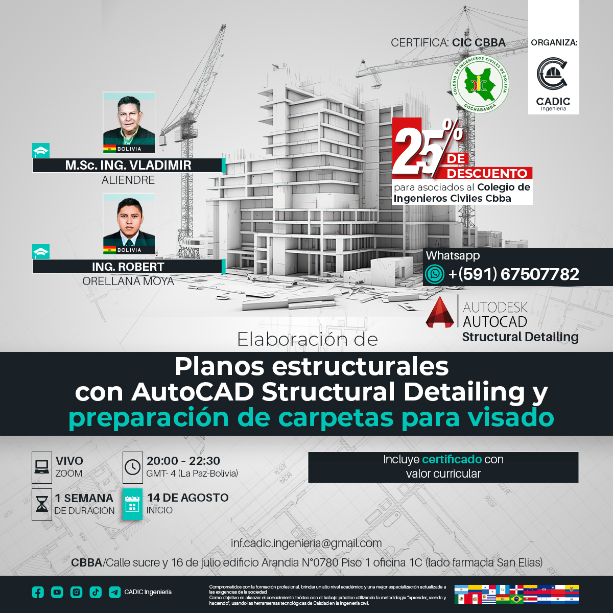 CADIC - #CursoExperto | 👷‍♀👷ELABORACIÓN DE PLANOS ESTRUCTURALES CON ...