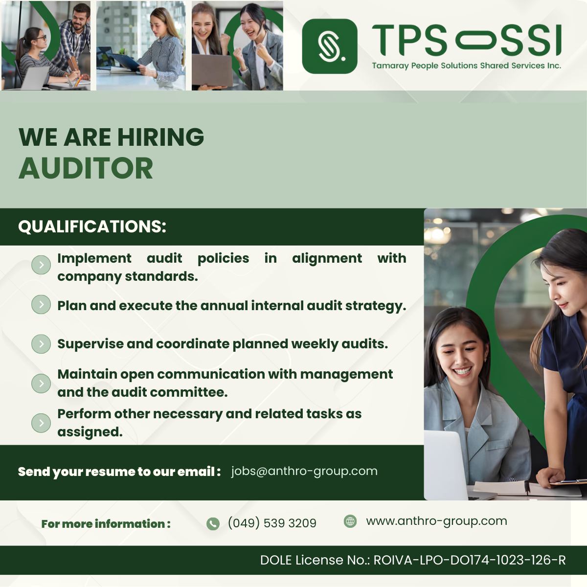 TPS Shared Services Inc. | Binãn