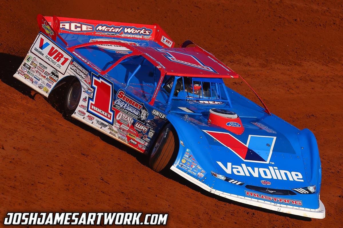 Pete Roncali wins outlaw hobby feature at Greenville speedway.