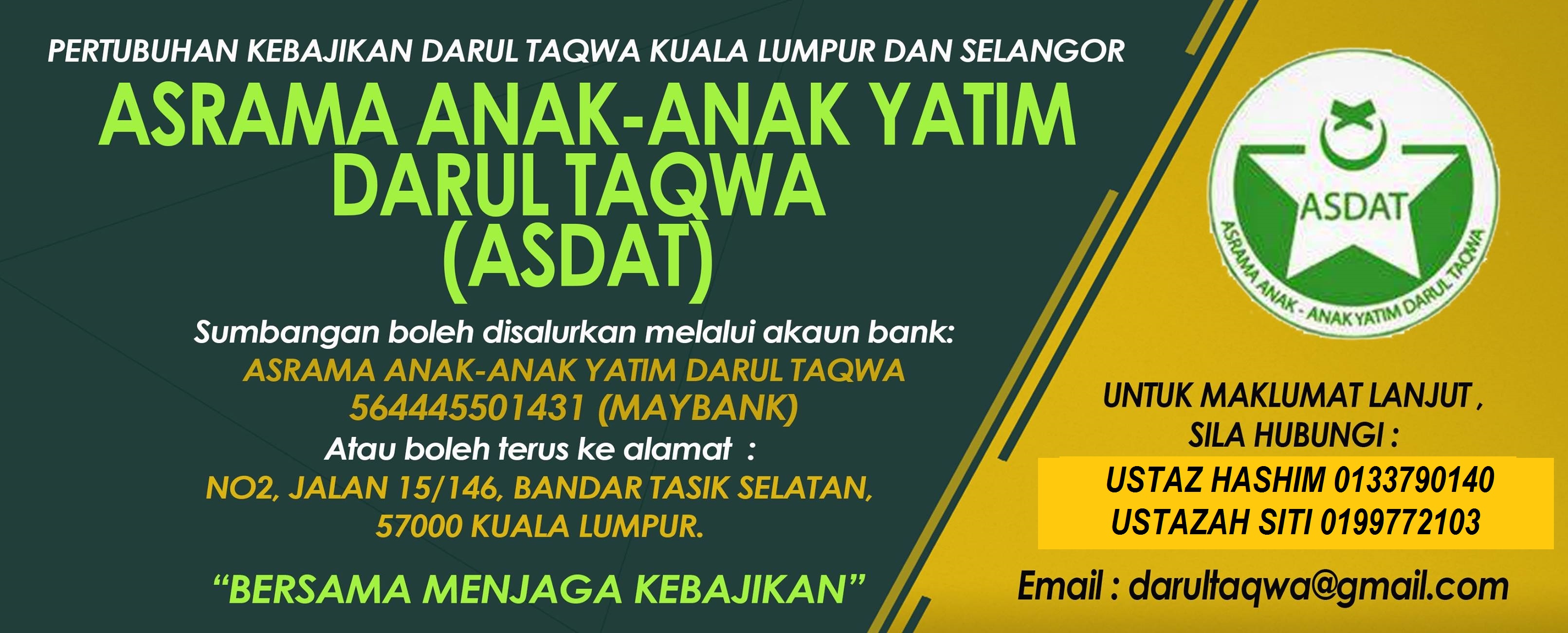 Asrama Anak-anak Yatim Darul Taqwa | Kuala Lumpur