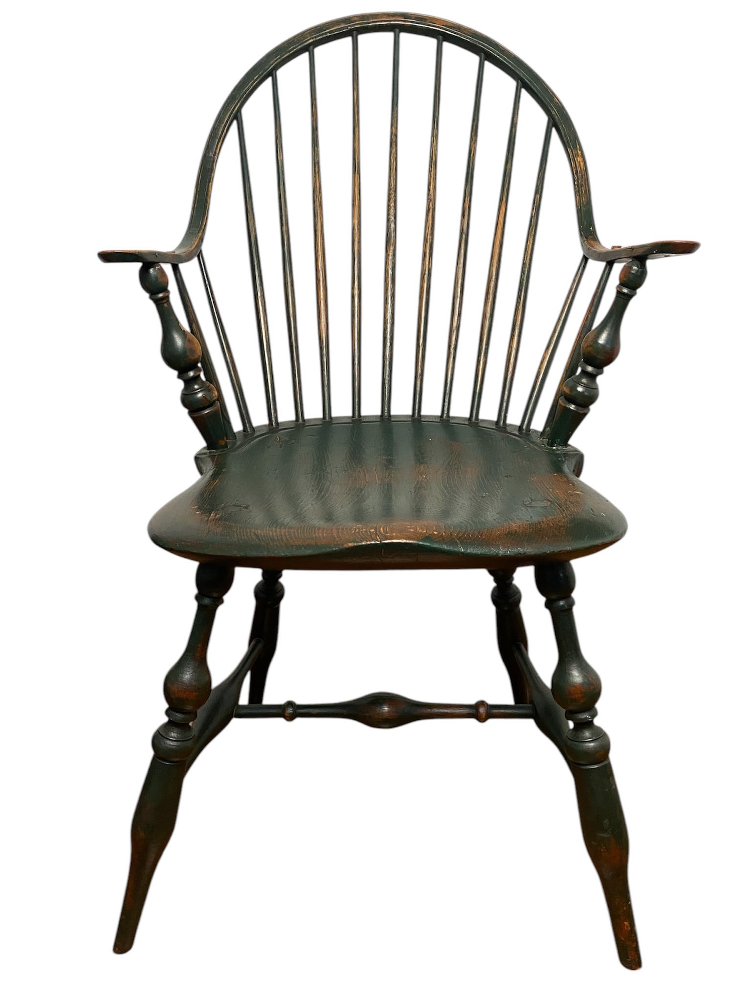 アンティークBulbous Legged Chair Late 18th century Rhode Island Windsor chair with bulbous turnings
