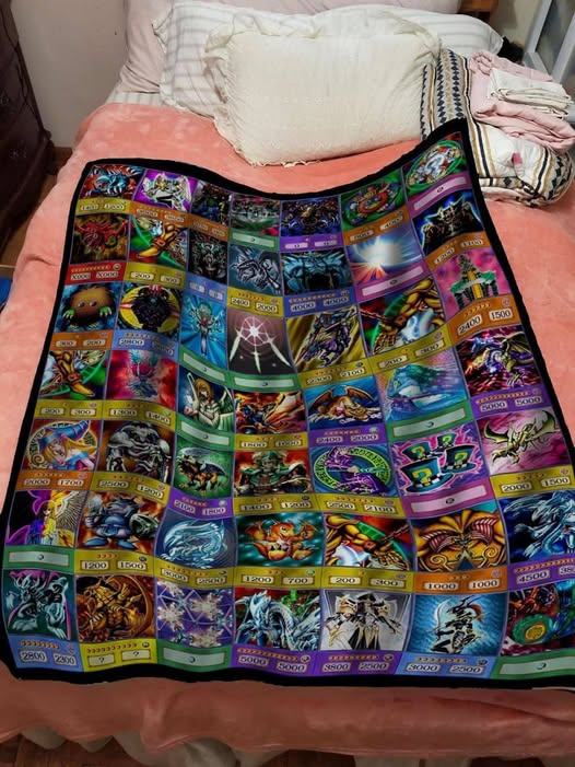 yugioh card blanket Yu-Gi-Oh! Blue-Eyes White Dragon Fleece Throw | Anime Plush Soft Cover for Sofa, Bed watch marathon Yes, this is a custom