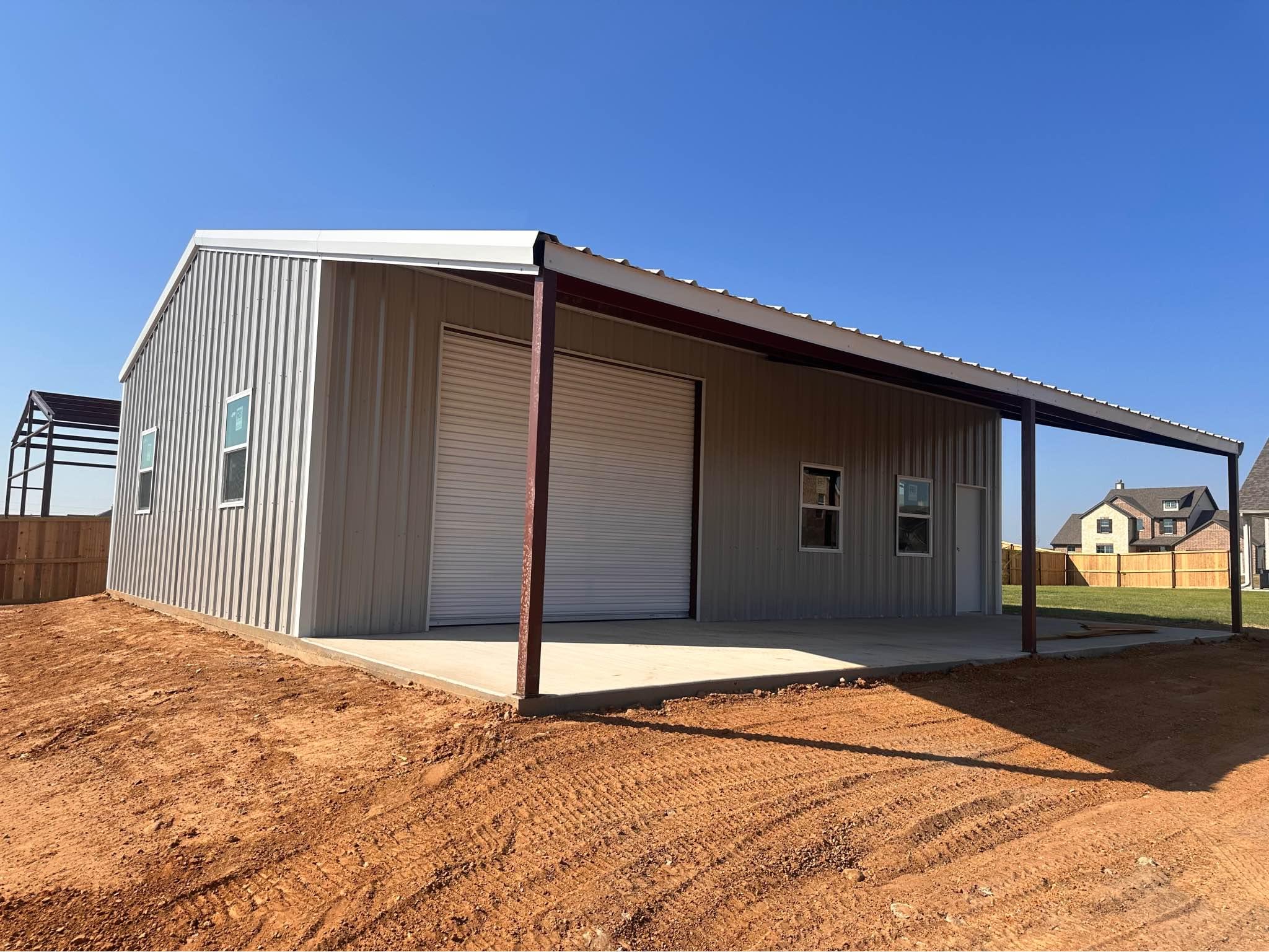 Photo inspiration: Visual Reference: 30X40X12 Metal Building Storage Sheds Springtown Texas