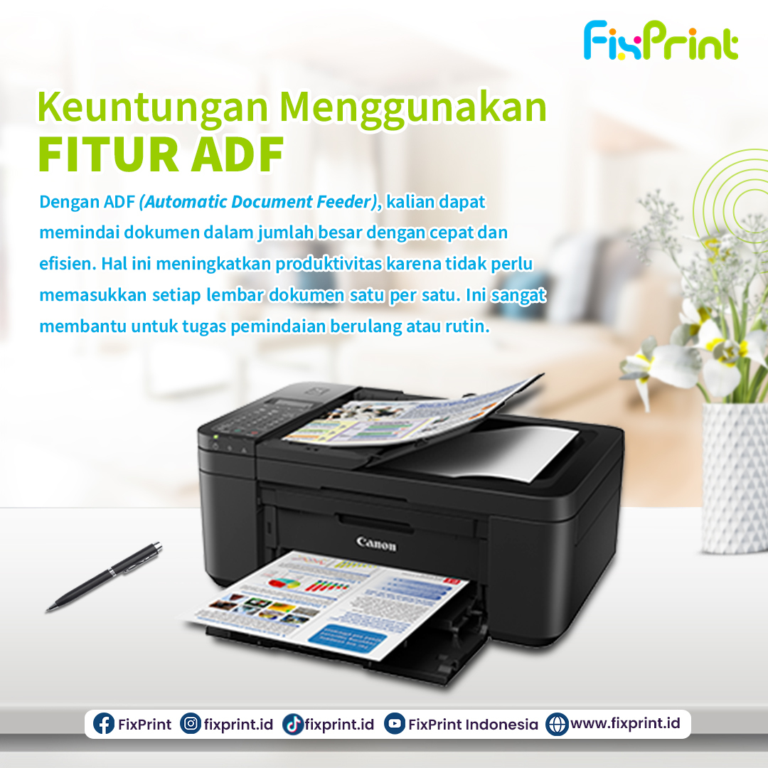 FixPrint - Fitur ADF adalah salah satu fitur pada printer...