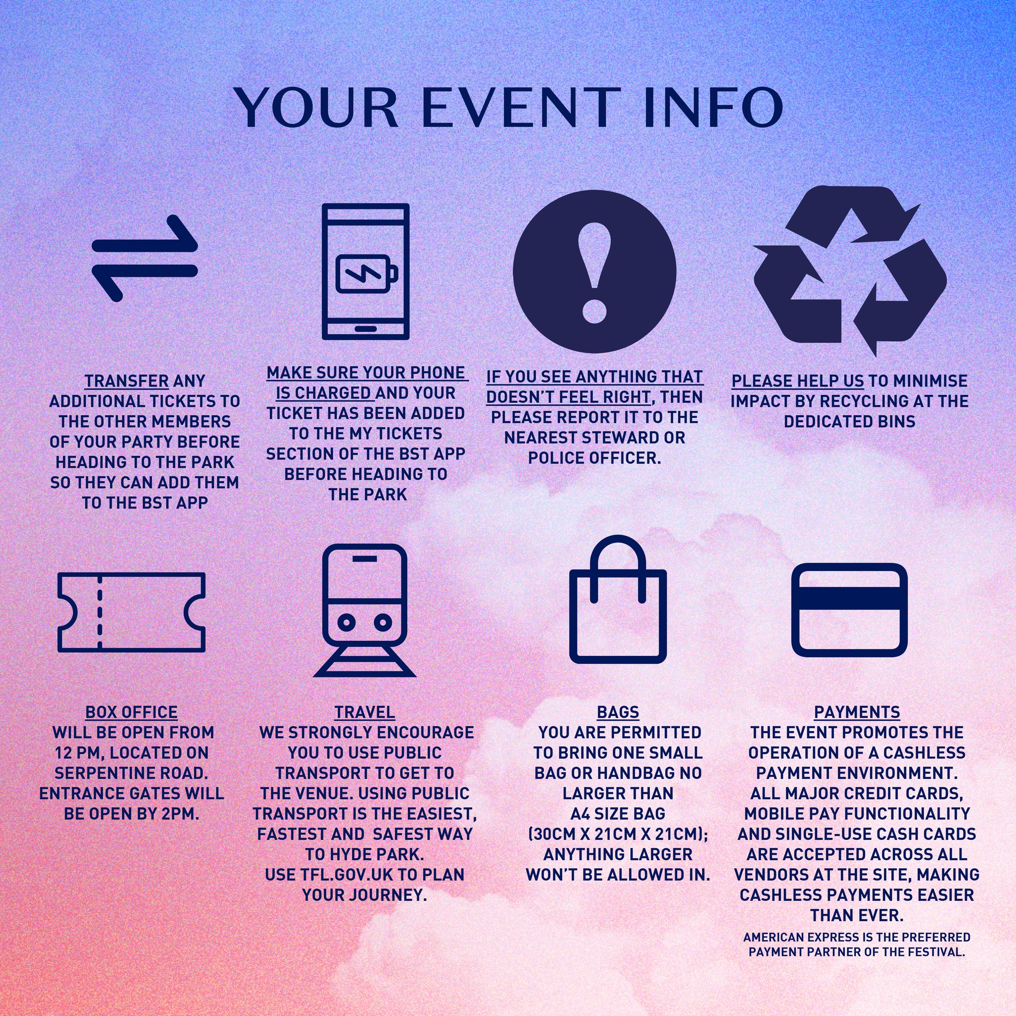 BST Hyde Park - Here's our handy event information guide...