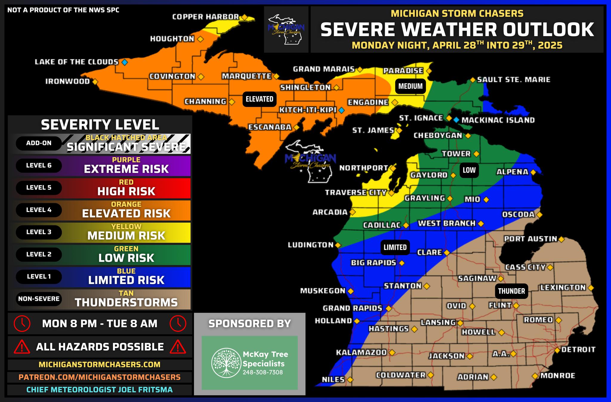 【STORM】LEVEL An elevated risk (MSC level 4 of 6) has been added for parts of