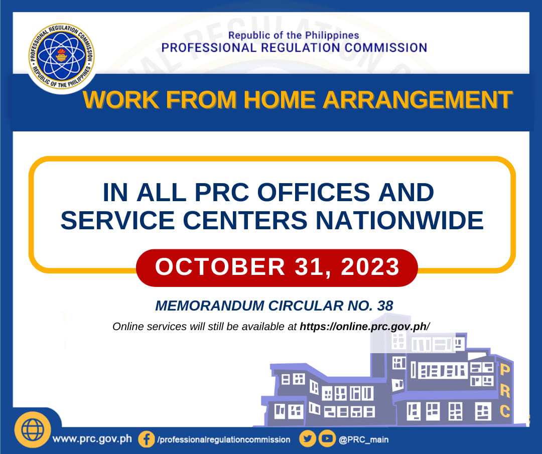 WORK FROM HOME... - Professional Regulation Commission | Facebook