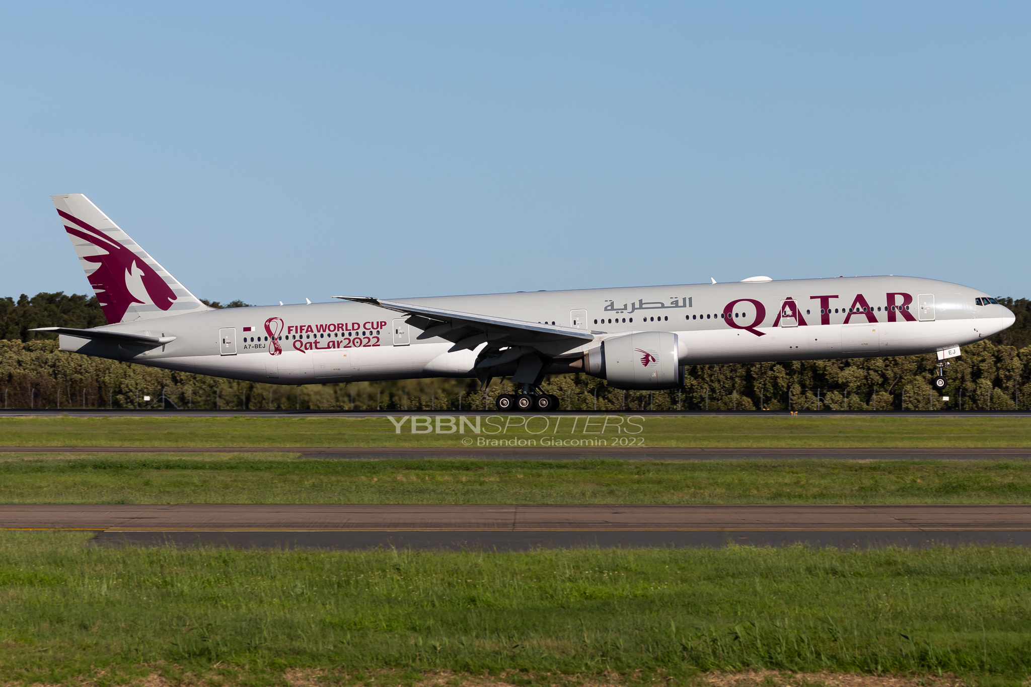 Qatar Airways UEFA Champions League livery Boeing 777-300er