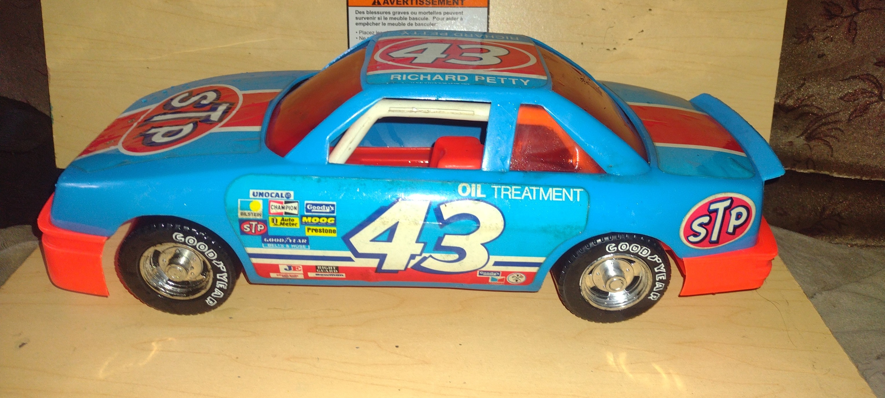 Cool Richard Petty STP Grand Prix #43 die-cast car. It's a 1/18