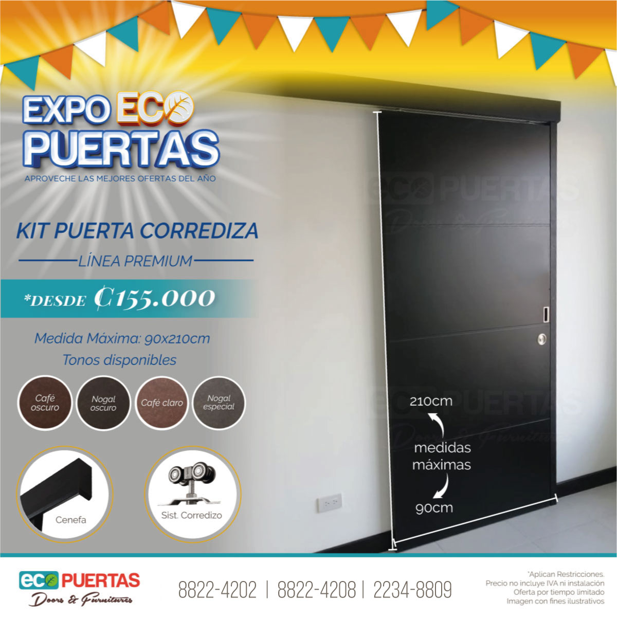 ECO Puertas - 🚨👉¡Las puertas con sistema corredizo son una...