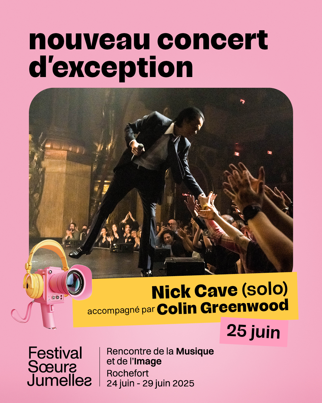 Festival - 🔥 NICK CAVE AU FESTIVAL SOEURS JUMELLES 🔥 Nous sommes fier ...