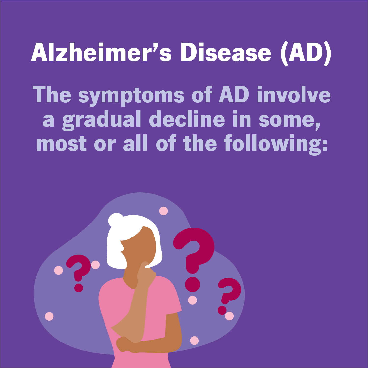 The signs and... - The Women's Alzheimer's Movement - WAM
