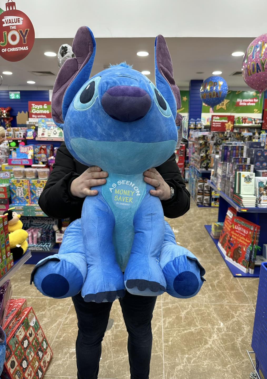 Our new Giant Disney Stitch Plush gives the biggest hugs in the