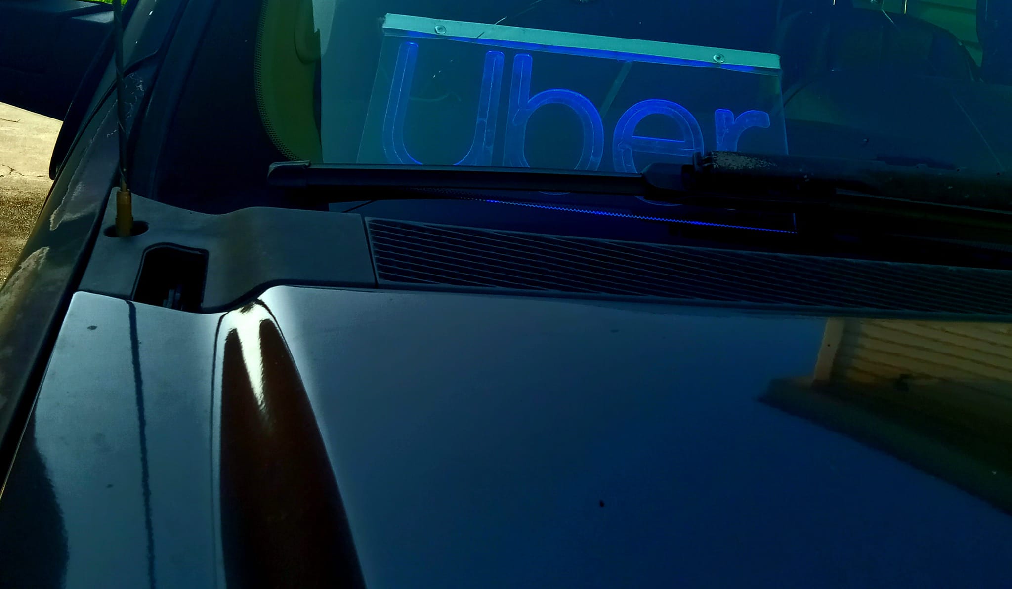 For Uber Letter Design Taxi Sign Light Windshield Car LED