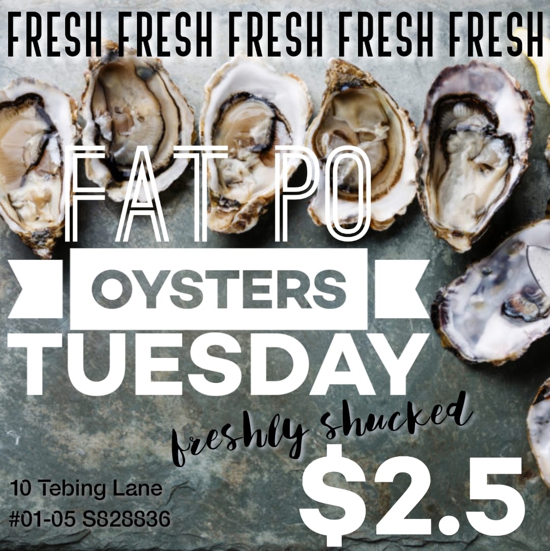 Fat Po - Every Tuesday is $2.5 Oyster Day at Fat Po!... | Facebook