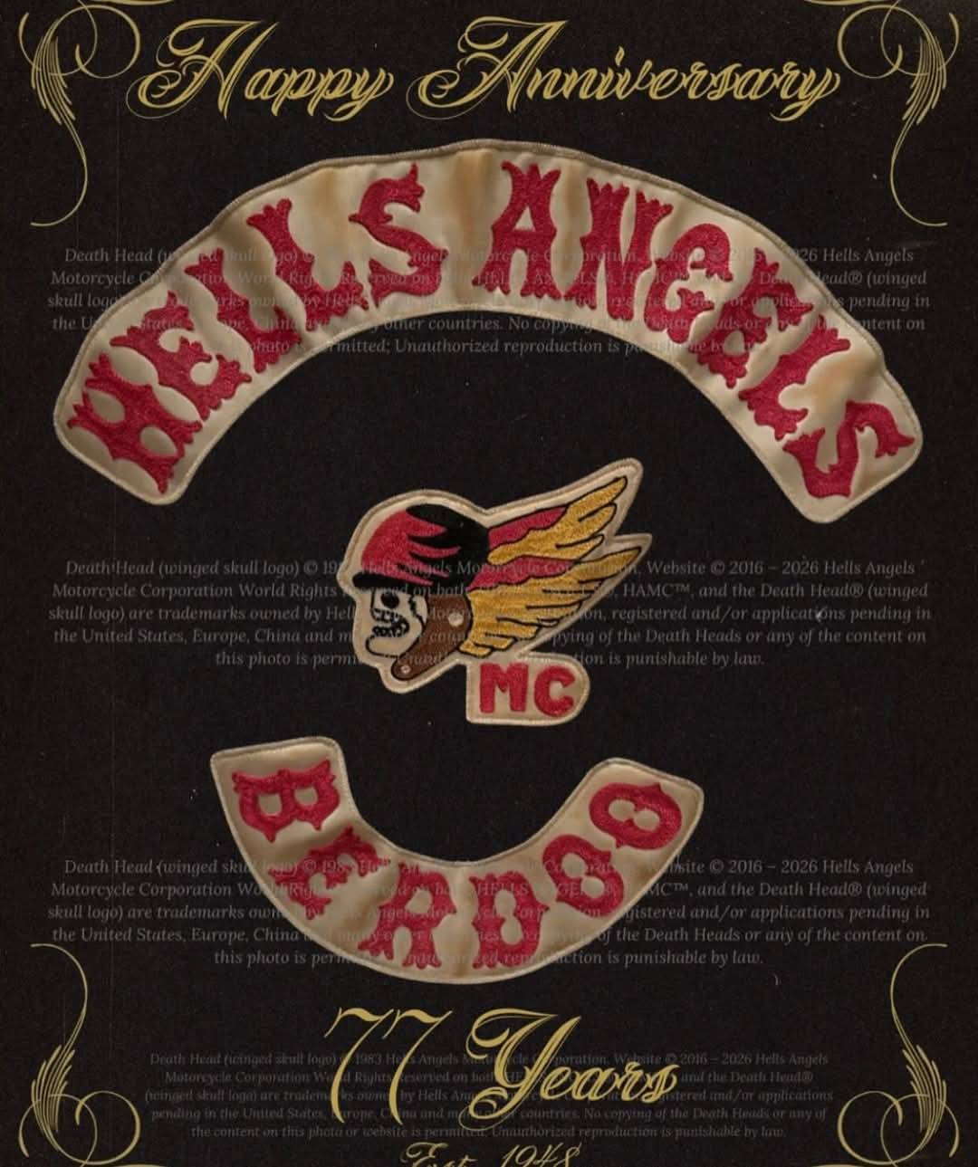 Hells Angels founded in Fontana California in 1948