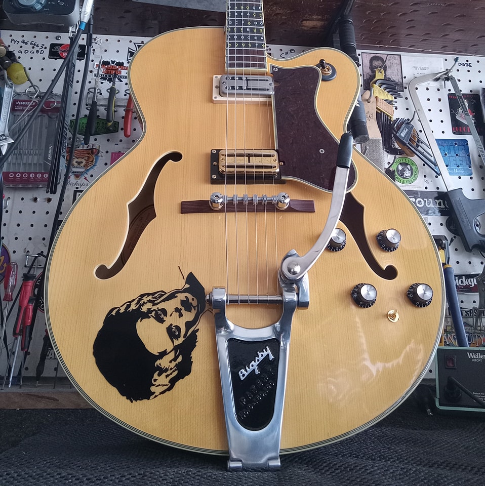 Customized 2005 Epiphone Broadway with Gibson P90's and Bigsby B6