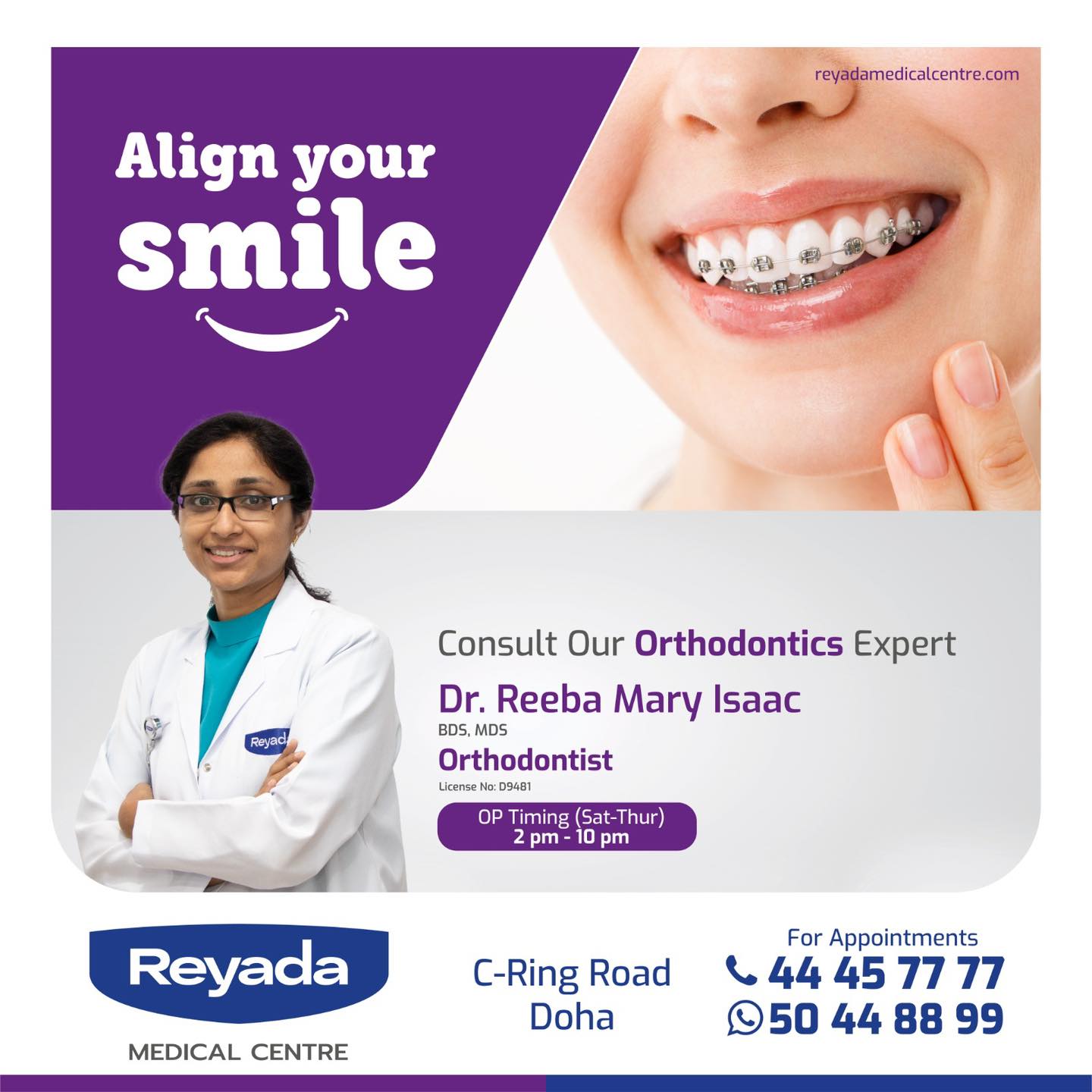 Reyada - Concerned about the alignment of your teeth? For the best ...
