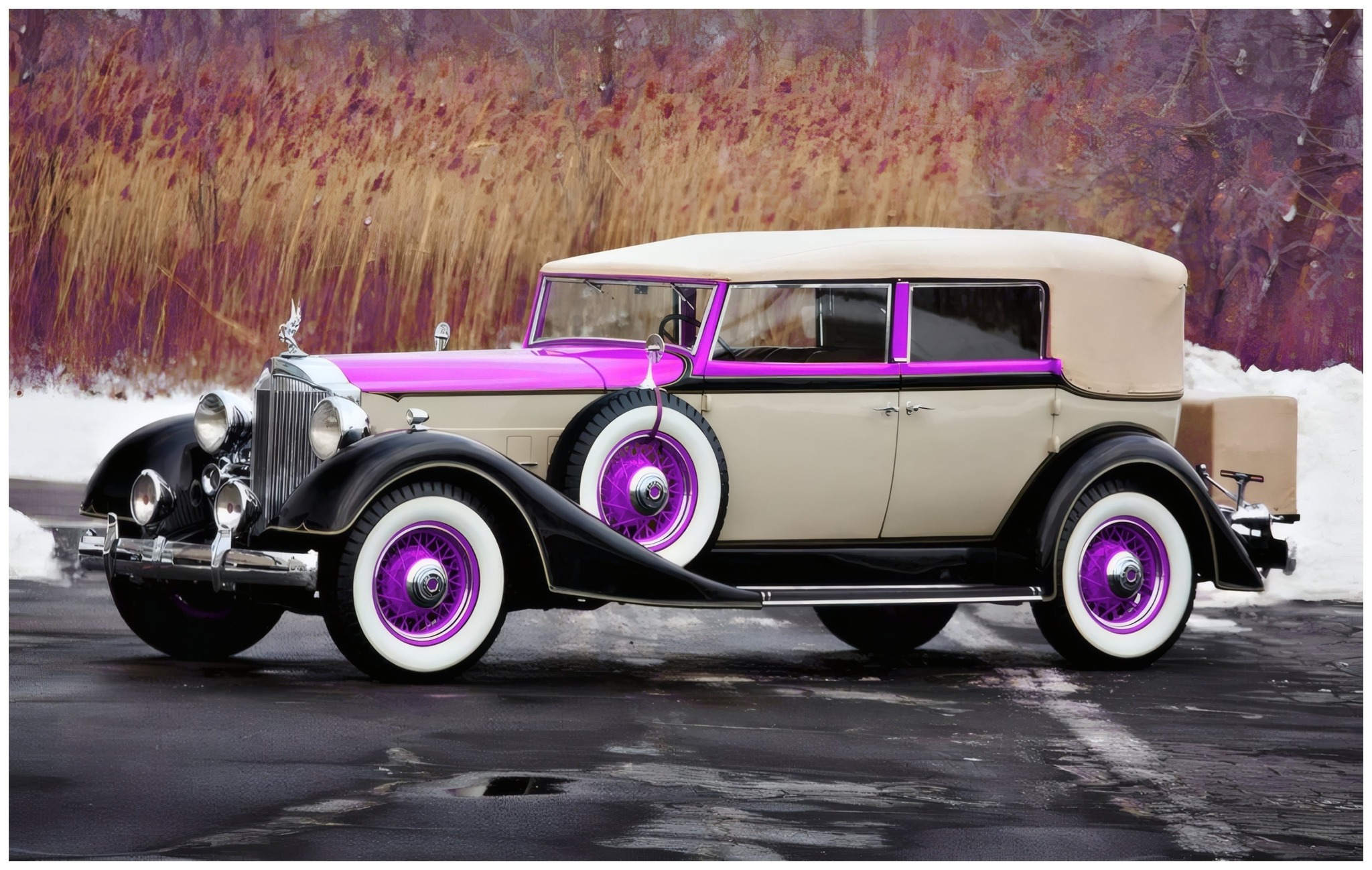 1930. Packard Deluxe Eight Convertible Sedan by Dietrich (745).