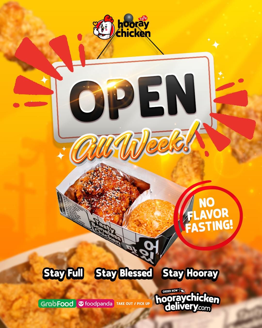 Hooray - Hooray Chicken is OPEN ALL WEEK LONG! Whether it’s a family ...