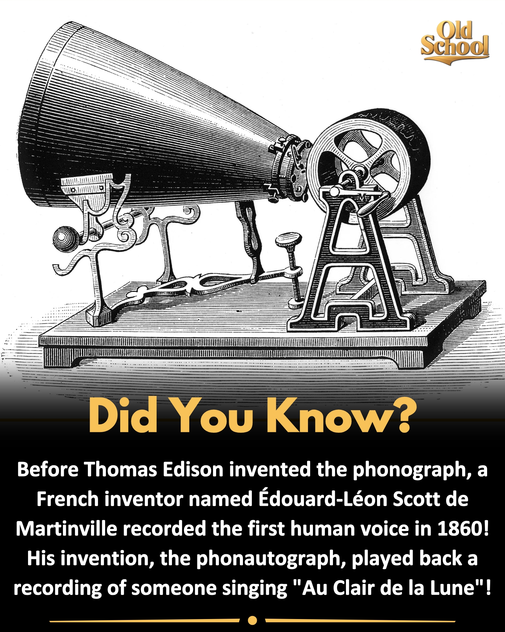 DID YOU KNOW..??🧐🧐 The first known recording of a human voice