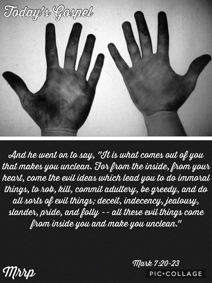 Today's Gospel - February 12, 2020 Wednesday Mark 7:14-23 14 Jesus ...