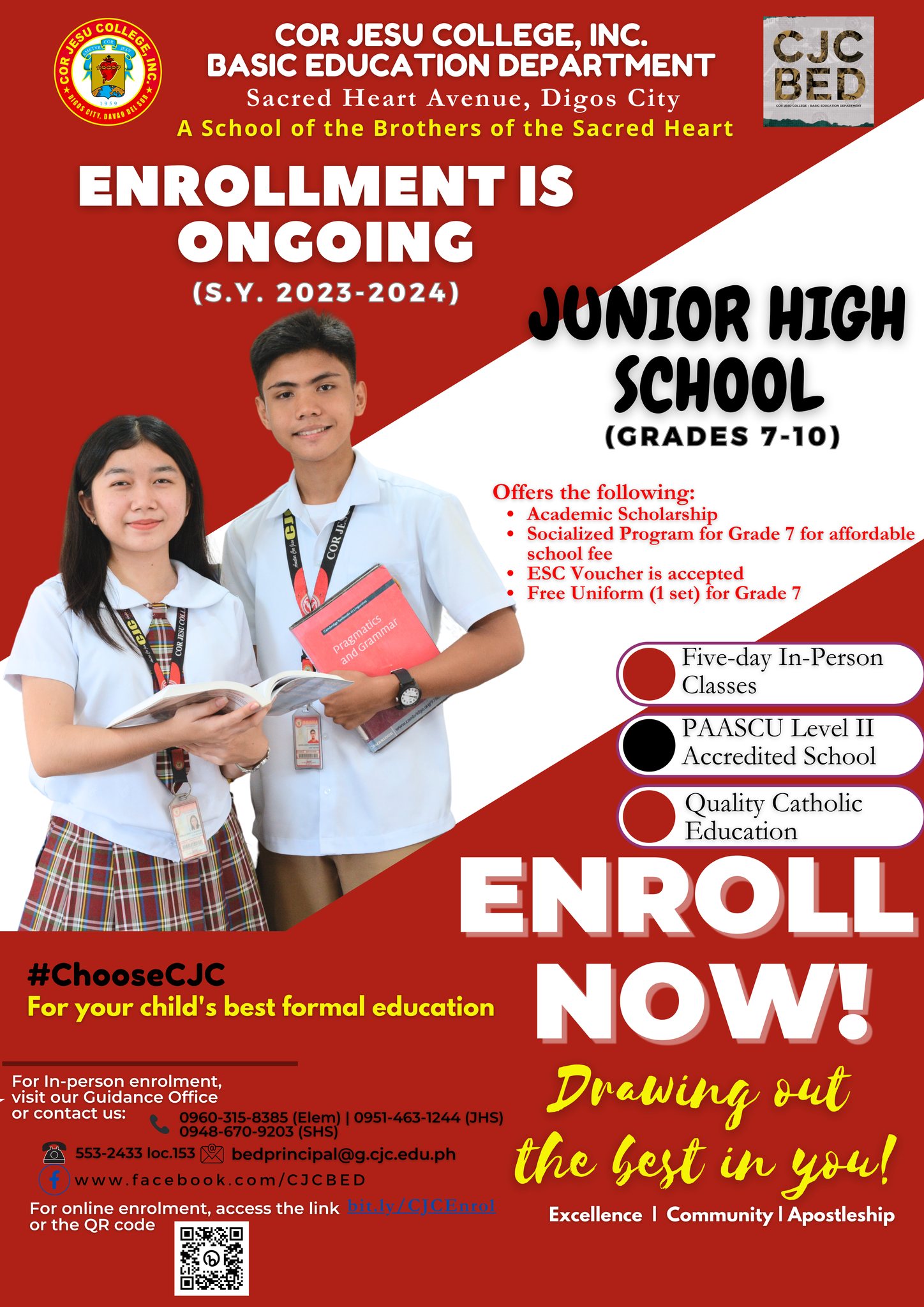 COR - 𝐇𝐀𝐏𝐏𝐄𝐍𝐈𝐍𝐆 𝐍𝐎𝐖 | 𝗘𝗡𝗥𝗢𝗟𝗟𝗠𝗘𝗡𝗧 𝗙𝗢𝗥 𝗝𝗨𝗡𝗜𝗢𝗥 𝗛𝗜𝗚𝗛 𝗦𝗖𝗛𝗢𝗢𝗟 𝗜𝗦 𝗢𝗡𝗚𝗢𝗜𝗡𝗚 𝗙𝗢𝗥 ...