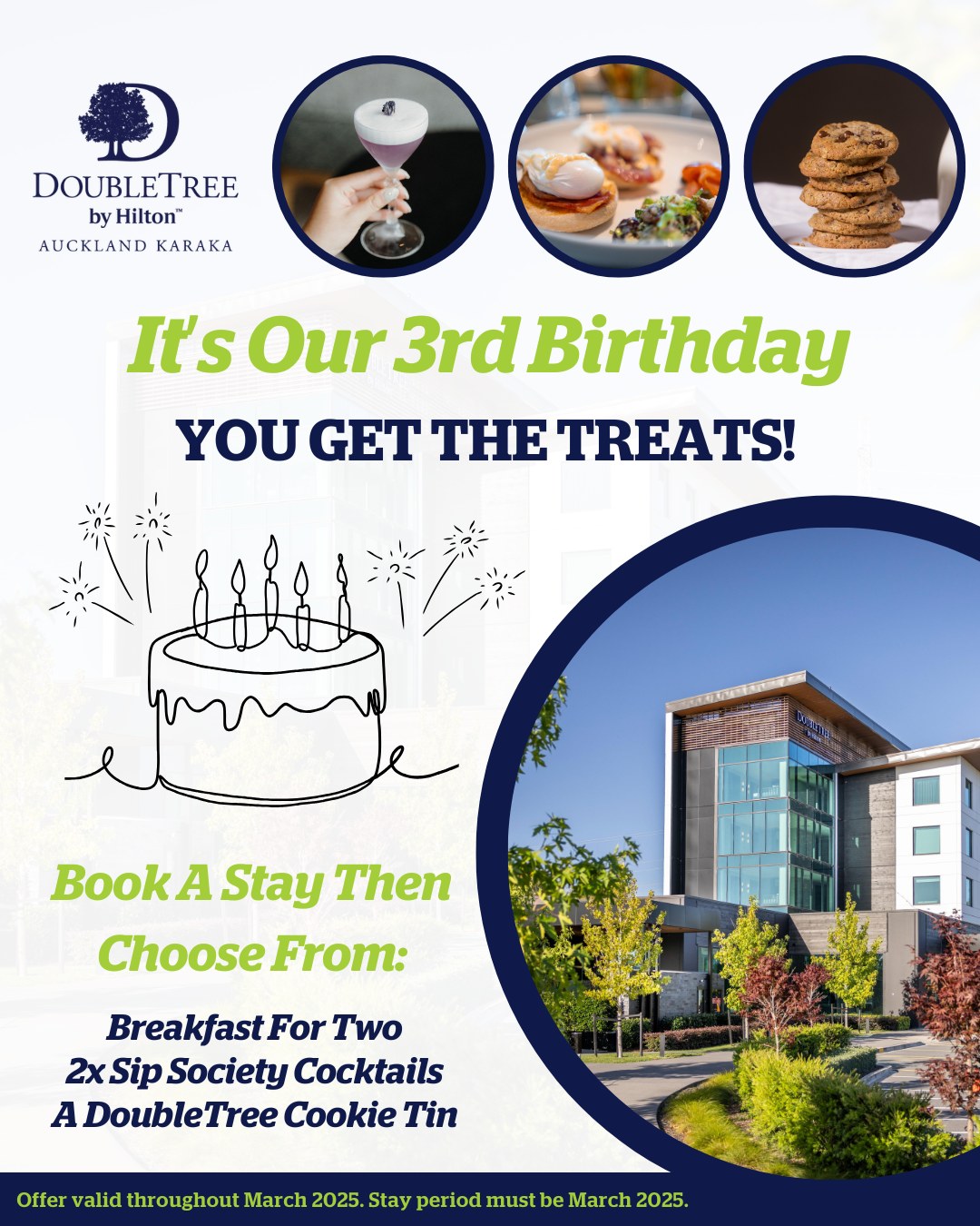 DoubleTree - It's our 3rd Birthday – You Get the Treats! To celebrate ...