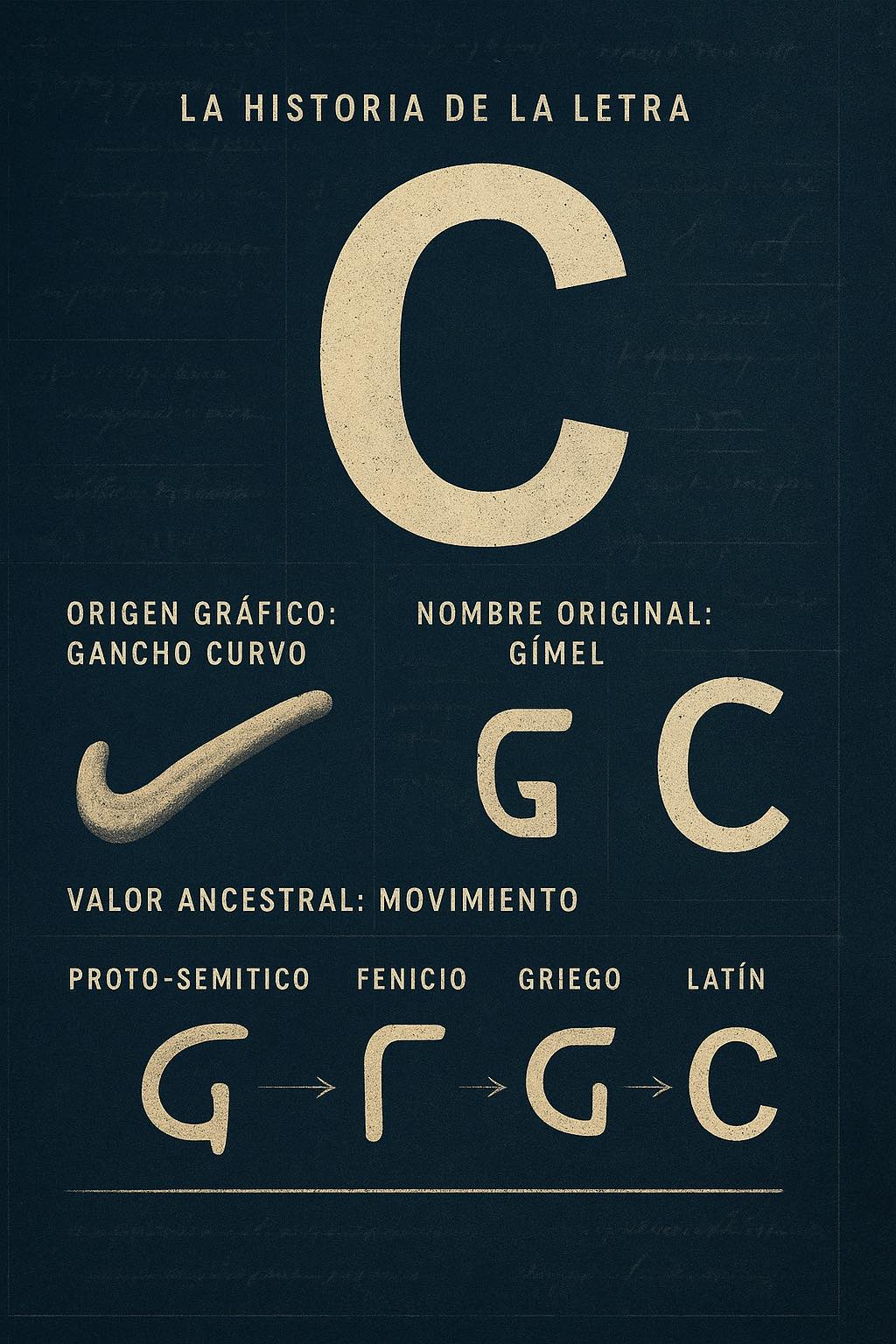 Hombre - La letra C tiene una historia fascinante que conecta el mundo ...