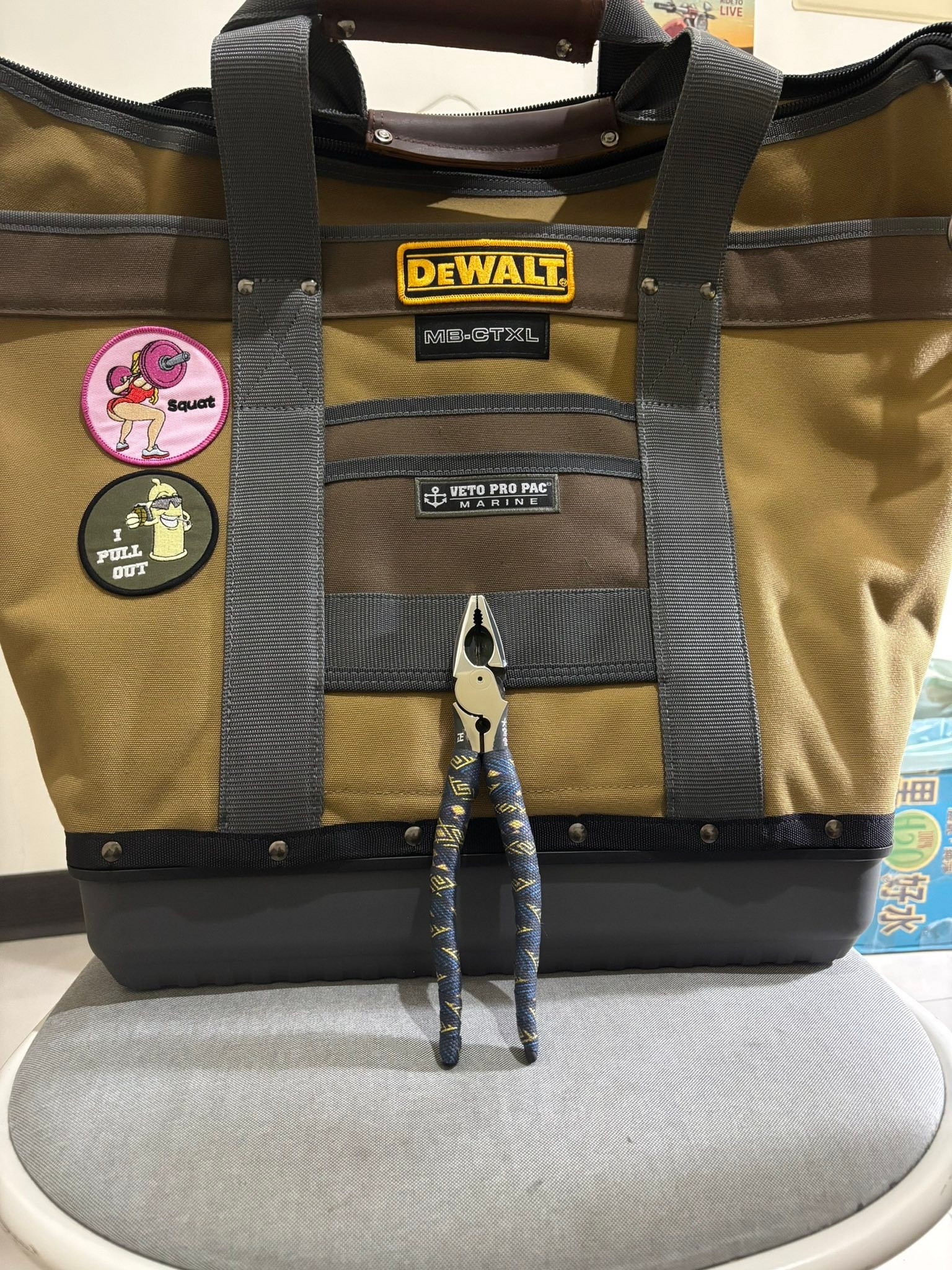 VETOPROPAC MB-CTXL Veto Pro Pac MB-CTXL Tool Tote Bag with rubber