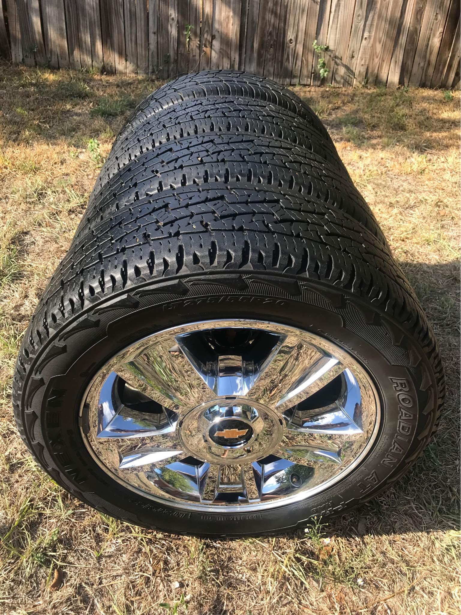 20 INCH Chrome Chevy OEM TEXAS EDITION Wheels Fits Silverado Sierra ...